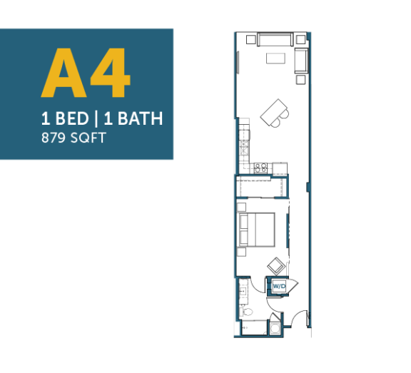 A4: 1 Bed, 1 Bath
