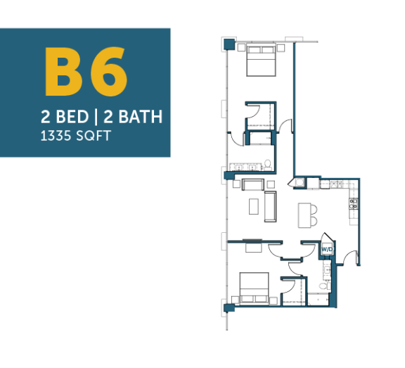 B6: 2 Bed, 2 Bath