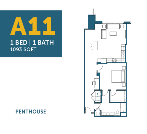 A11: 1 Bed, 1 Bath